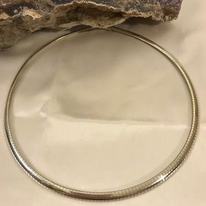 Stunning Sterling Silver Omega Chain Necklace